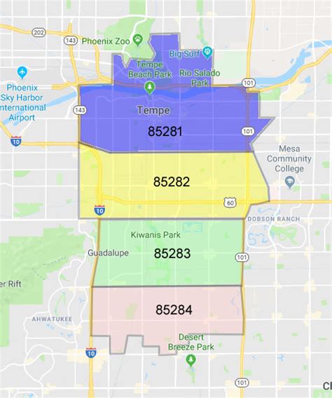 tempe zip codes map|Tempe, AZ Zip Code List, Maps, Population and Demographics